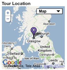 Screenshot of the Tour Map Widget Tour Map Widget