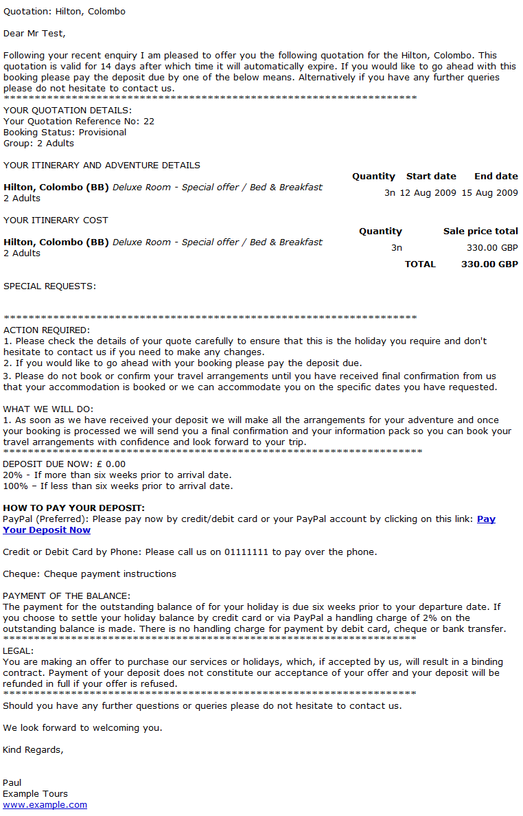 Tour Operator Documentation Templates To Download