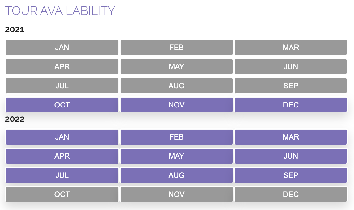Availability Widget