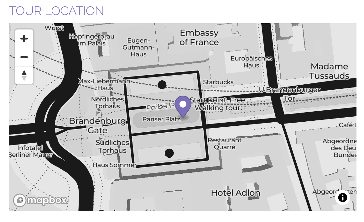 Tour Map Widget